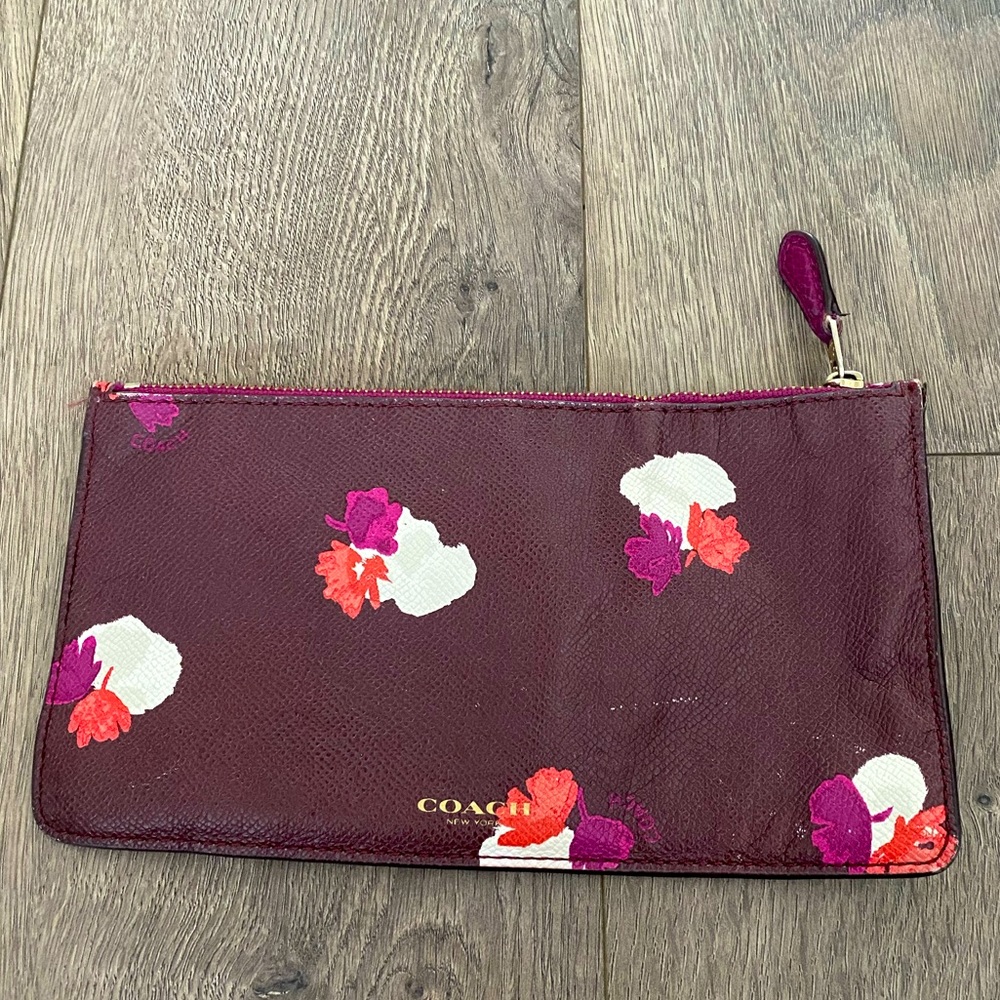 Coach zip top wallet. Fair condition, but lots of life left!